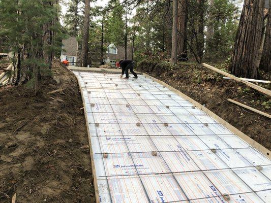 Heated Concrete Driveway