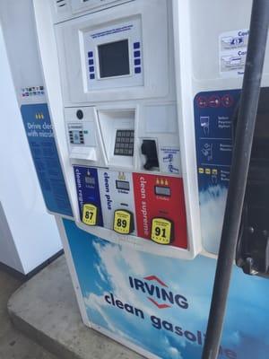 Irving has clean gas