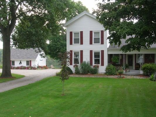 Your private lake cottage but you are welcomed into the home for a full farm breakfast.