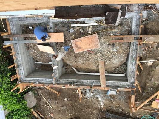 Drain Solution Inside Pier and Beam Foundation