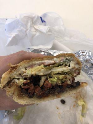 Spicy pork torta