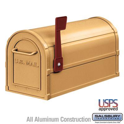 Heavy Duty Rural Mailbox - Brass