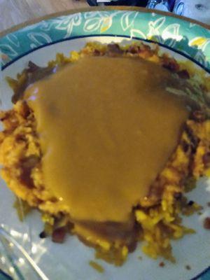 HALF of my RP egg foo young lunch special