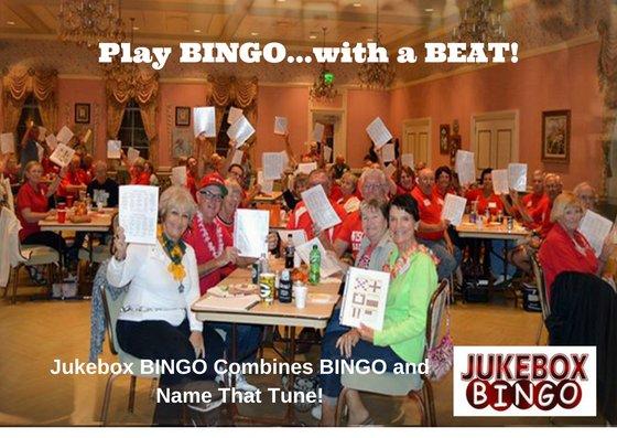 BINGO with a Beat! - Jukebox Bingo combines "Name That Tune" with BINGO!