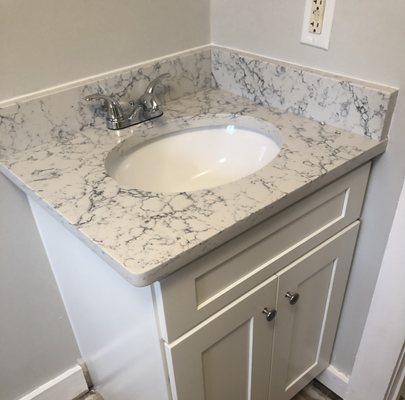 Bathroom #2 New Vanity & Quartz Countertop