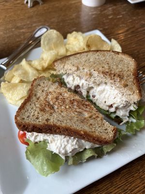 Chicken salad on gluten free bread