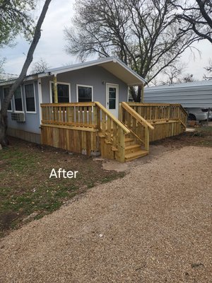 total renovation of front deck