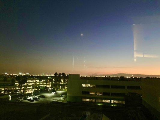 Evening view from my room 4th floor (facing toward Vincent St. Thomas bridge)