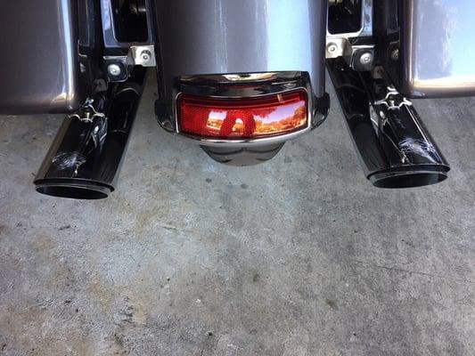 New Vance & Hines slip-ons.  Look & sound great!