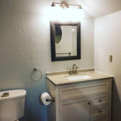 A small bathroom remodel