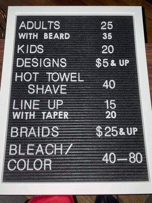 Prices