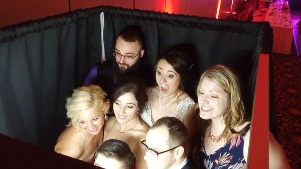 Our Big Cheese style booth can accommodate group photos