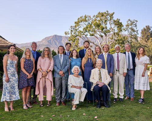 Family photographs at Birnham Wood Montecito