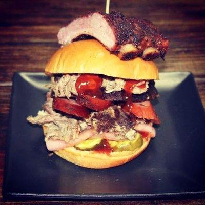 Chuckwagon half pound Brisket sandwich!