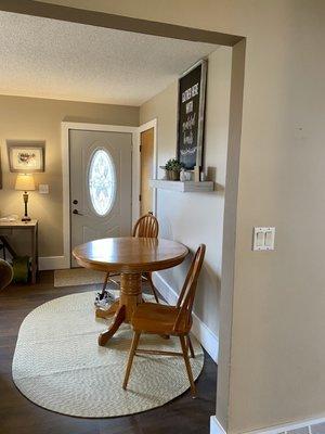 Dining Room Table Has Four Chairs Available