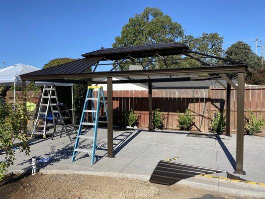 Building a pavilion