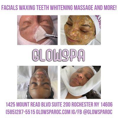 Book us at GlowSpaRoc.com