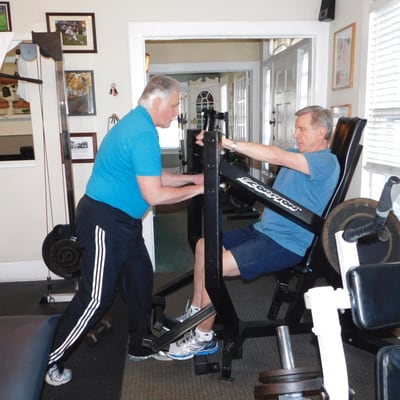 Jerry and Art working chest