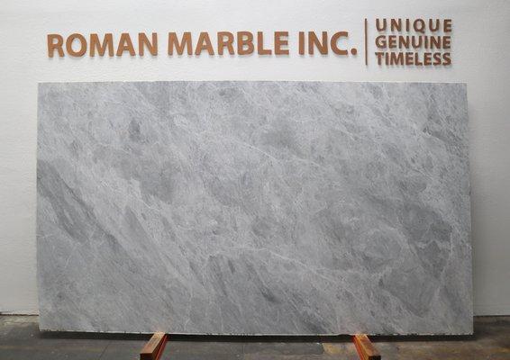 Bardiglio marble slab from Italy.