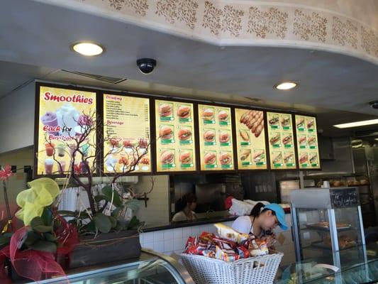 New LED menu for "Saigon Bakery in San Gabriel"