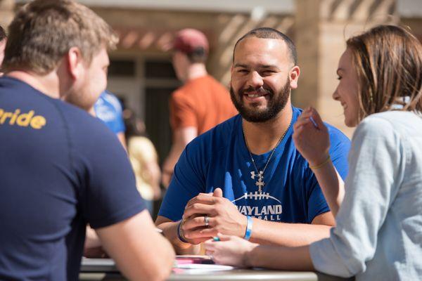 Students on campus