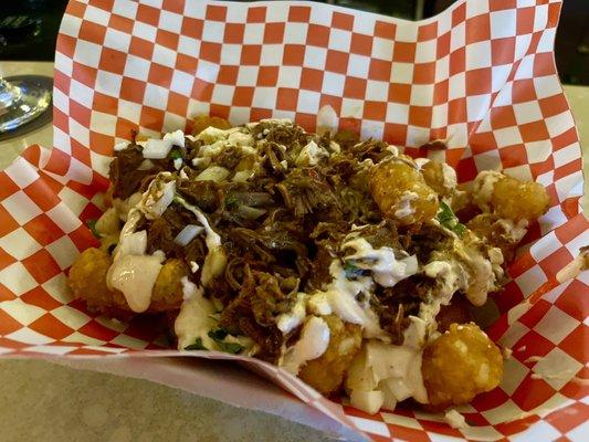 Birria potato nachos #unbelievable