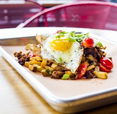 Our brunch menu's hot also know as BREAKFAST SCRAMBLE!