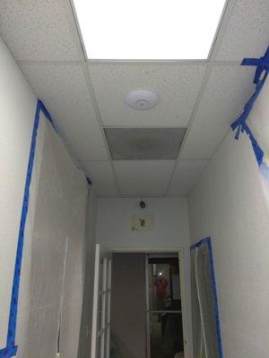 Wifi access point installation.