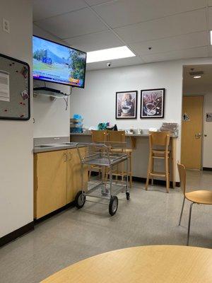 Tv while waiting for the next case