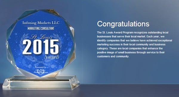 St. Louis Award 2015 for Marketing Consultant