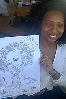 Orlando Florida Caricature Artist sample 11x 17
 Corporate , conventions , weddings  and your special event