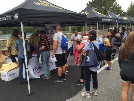 Residential Home Funding is a proud supporter of West Point United States Military Academy. Their booth during a West Point Football Game.