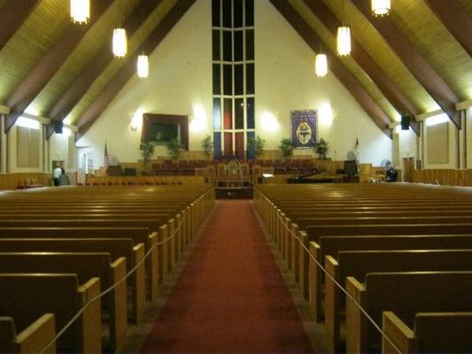 Inside the sanctuary