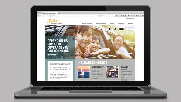 Website Redesign and Marketing Campaign for Folks Insurance Group