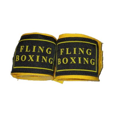 Made of a polyester and cotton blend, Fling Boxing hand wraps ensure comfort and safety when training.