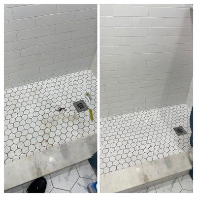 Shower tiles and Grout