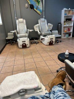 Pedicure area