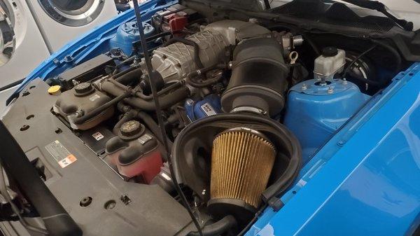 My stock engine - about the only thing "modified" about this intake is that I should probably clean it.