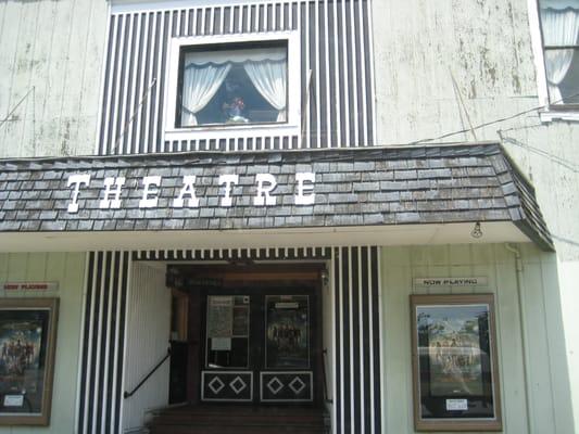 The Uptown Theatre in June, 2012. Now Showing: Rock of Ages.