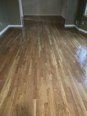 Beautiful wood floor refinishing