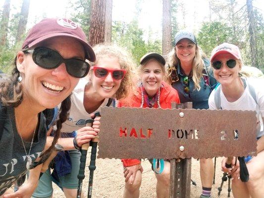 The trailhead to Half Dome!