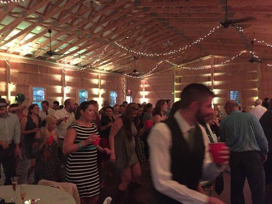 Posey DJ reception & uplighting in Fredonia Pa