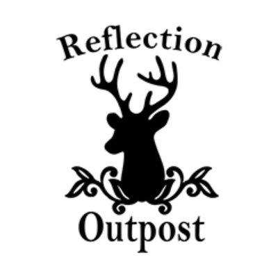 Reflection Outpost black and white logo