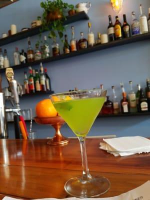 The yummy Salerno Basil Gimlet