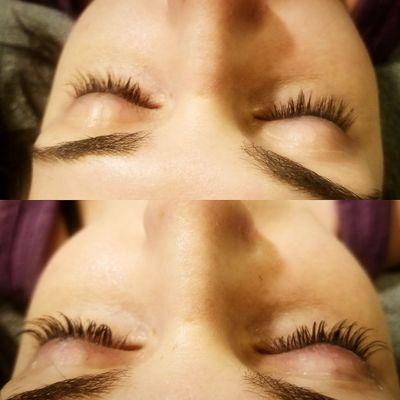 Lash lift and tint