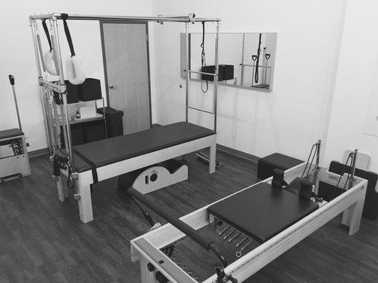 Our studio features state-of-the-art equipment by Balanced Body.