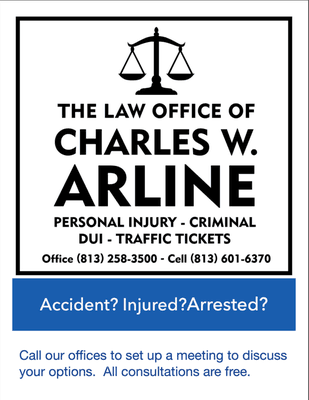 Charles W. Arline, Esq
 Personal Injury/Criminal Defense