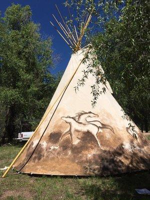 Hand painted Tipi's