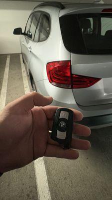 Bmw x1 2014 new key programmed and cut