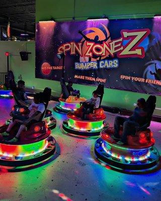 bumper cars at Funzilla in Delran